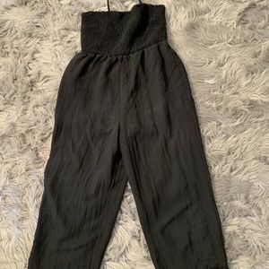 First Monday Women’s Black Halter Jumpsuit Medium